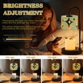 thumbnail image 3 of Candle Warmer Lamp with Timer Dimmer Mid Century Vintage 1950s Modern Retro Geometric Lattice Star Motifs Candle Lamp Warmer for Jar Candle with 4 Bulbs Gifts for Women House Warming Gifts, 3 of 8