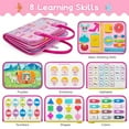 thumbnail image 6 of Montessori Learning Toys for Toddlers 1-3, Busy Board Toys for Toddler Girls 1 2 3 Year Old, Birthday Gifts Toys for 1 2 3 4 Year Old Girls, 6 of 8