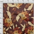thumbnail image 3 of oneOone Viscose Chiffon Chocolate Brown Fabric Abstracts Sewing Craft Projects Fabric Prints By Yard 42 Inch Wide, 3 of 5