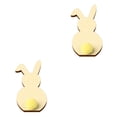 thumbnail image 2 of Injueey 5 piezas de rodajas de madera de conejo, exquisitas decoraciones de Pascua, manualidades de álbum de recortes de estilo Simple, Kits Type2 NO2, 2 of 6