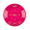 thumbnail image 1 of Lucky Bums Circular Saucer Snow Sled for Winter Sledding, 25", Pink, 1 of 5