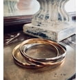 thumbnail image 4 of Stimm Triple Bangle Set, Interlocking Silver Gold Rose Gold Bangles, Unisex, 4 of 4