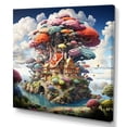 thumbnail image 2 of Designart "The Wishing Tree House Dreams in Nature II" Vangogh Canvas Print, 2 of 5
