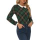 thumbnail image 4 of CAMISA DE MANGA LARGA CON COLLAR PETER PAN PARA MUJERES CHIC INSPIRE XS VERDE, 4 of 5