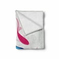 thumbnail image 2 of Japanese Soft Flannel Fleece Throw Blanket, Pair of Swimming Squid Fish Yin Yang Aquatic Pisces Marine Theme, Cozy Plush for Indoor and Outdoor Use, 60" x 80", Pink Blue, by Ambesonne, 2 of 6