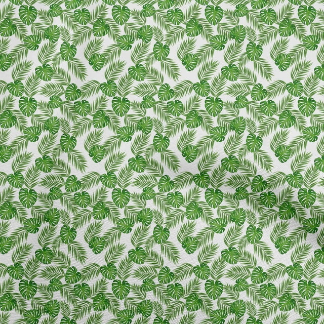 oneOone Georgette Viscose White Fabric Tropical Sewing Craft Projects Fabric Prints By Yard 42 Inch Wide