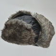thumbnail image 2 of SUNNYOUTDOOR Winter Hats Men Aviator Soft Faux Fur Ear Flaps Hat Cap Winter Ski Trapper (dark grey), 2 of 2
