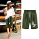thumbnail image 2 of Pantalones Cortos Casuales Impresos de la Cintura Elástica con Bolsillos, Pantalones Casuales para Todo el Uso Diario de la Temporada, 2 of 3