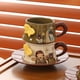 thumbnail image 3 of Platillo de taza de café de cerámica - Taza de té de la tarde vintage de boda, 3 of 5