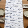 thumbnail image 5 of Table Runners 70 Inches Long Dress Scarves, Navy Blue Branches Farmhouse Coffee/Dining/Kitchen Table Decor, Holiday Table Runner, Modern Abstract Art Forest Silhouettes 13x70 Inch, 5 of 9