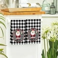 thumbnail image 2 of geerera Black White Plaid Hand Towel, Christmas Kitchen Towels, Absorbent Dishcloths Holiday Tea Towel for Home Kitchen Supplies Housewarming Gift, 2 of 6