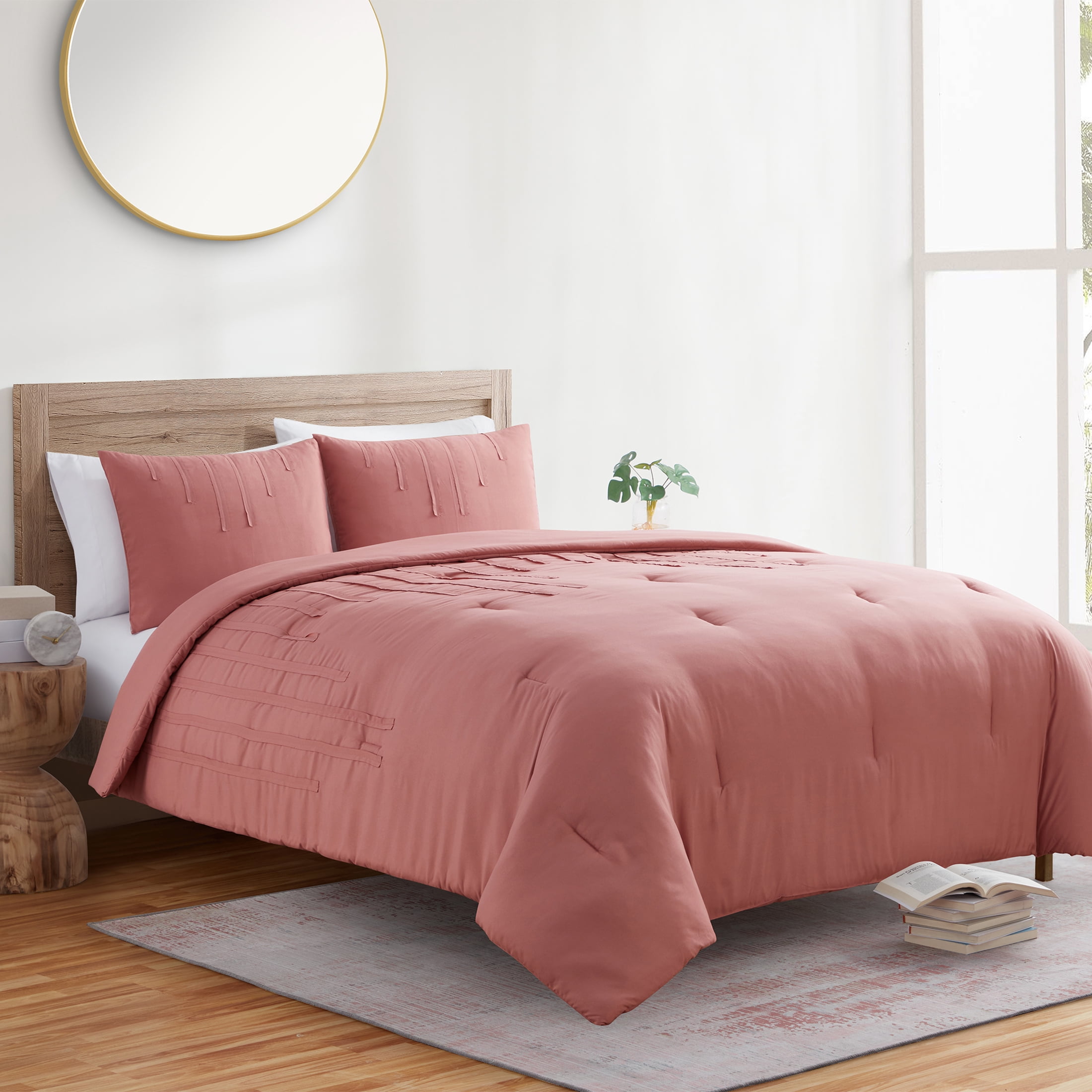 Jade + Oake Ridney 2-Piece Red Striped Comforter Set, Twin/Twin XL