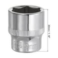 thumbnail image 2 of 3/8-inch Drive 19mm 6-Point Shallow Socket, Cr-V Steel Socket, 2 of 5