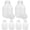 Transparent, variant on CTIRCHIU 6pcs Transparent Plastic Milk Spout Dispenser Leakproof Storage Containers for Juice and Beverages 500ml