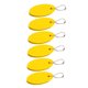 thumbnail image 5 of unbranded 6Ud Llavero Oval De Material PU Resistente Y Decorativo Color Amarillo, 5 of 8