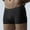 Black, variant on Men's Plus Size Cotton Boxer Briefs - 2XL Black, Breathable Soft Underwear, Comfortable Everyday Wear, Moisture-Wicking, Durable