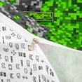 thumbnail image 4 of meiyoeat Pixel Adventure Game Print Bedding For Boys,Personalized Initial Letter E Duvet Cover Full,Reversible,3 Pieces,1 Duvet Cover and 2 Pillowcases, 4 of 6