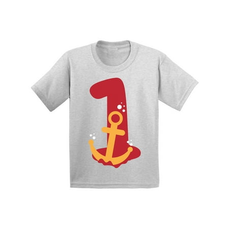 

1st Birthday Baby Girl - Cute Baby Boy Baby Girl Shirt - Summer Anchor Tee
