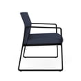 thumbnail image 4 of Gansett Chaise Bariatrique pour Réception Salle d'Attente Soins de Santé / Acier Noir / Bleu, 4 of 5