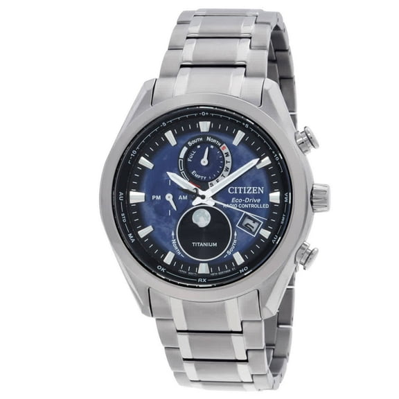 Citizen Tsuki-yomi A-T Perpetual World Time Blue Dial Men's Watch BY1010-57L