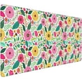 thumbnail image 1 of Pink Flower Floral Desk Mat,Extended Gaming Mouse Pad Large Non-Slip Rubber Base Mousepad with Stitched Edges,Waterproof Desk Pad for Computer/Laptop/Work/Office/Home 31.5" X 15.7", 1 of 5