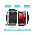 thumbnail image 6 of Case for Samsung Galaxy Tab S9 FE 10.9 Inch/S9 11 Inch 2023/S8 11 inch 2022/S7 2020 11 inch with S Pen Holder, Shockproof Protective Cover with Rotatable Hand/Shoulder Strap, Stand, 6 of 7