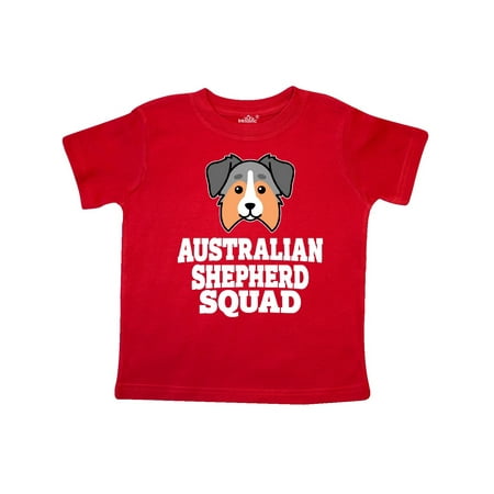 

Inktastic Dog Australian Shepherd Squad Gift Toddler Boy or Toddler Girl T-Shirt
