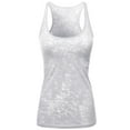 thumbnail image 1 of FashionOutfit Women's Basic Solid Burn Out Racerback Tank Tops, 1 of 3
