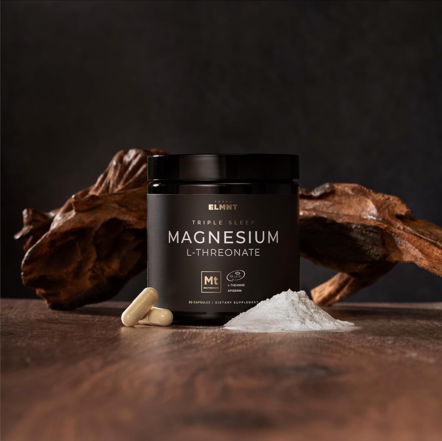 ELMNT Triple Sleep Magnesium L Threonate Supplement w. L-Theanine & Magtein Magnesium Threonate, USA
