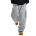 thumbnail image 3 of SAWOBUUN Men's Cargo Pants Baggy Parachute Trousers Loose Fit Streetwear Hip Hop Harem Pants for Daily Wear, 3 of 7