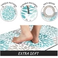 thumbnail image 4 of Anti-Fatigue Kitchen Rugs Set of 2, Kitchen Mats for Floor, Boho Non-Slip Rubber Cushioned Standing Mat, Teal Kitchen Rugs for Kitchen, Floor Home, Office, Sink, 17'''' x 47'''' + 17'''' x 30'''', 4 of 6