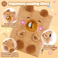 thumbnail image 2 of Cuaderno diario YOYTOO Capybara de felpa con candado para niñas de 5 a 12 años, 2 of 8