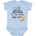 thumbnail image 3 of Inktastic I Love My Lil Brother To The Moon and Back Boys or Girls Baby Bodysuit, 3 of 5
