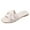 White, variant on Anuirheih Slip on Sandals Women,New Summer Flat Bottomed Women's Shoes, Beach Sandals, Casual Outerwear Slippers(White)