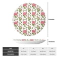 thumbnail image 2 of Sikiie Rose Flowers Bone China Decorative Plate Personality Ceramic Dinner Plate Crafts Decorative Ceramic Decorative Plate -8in, 2 of 6