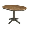thumbnail image 5 of International Concepts 36" round top ped table with 12" leaf - 30.1"h - dining height, 5 of 12