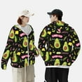 thumbnail image 6 of Gaeub Avocado Work Out Men's and Women's UPF 50+ Long-Sleeved Sun Protection Clothing, Fishing Shirt Long Sleeve Zip - Small, 6 of 9