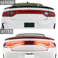 thumbnail image 3 of Bogar Tech Designs Tail Light Race Track Bat Vinyl Overlay Decal Cover Compatible with Dodge Charger 2015-2021 - Gloss Black, 3 of 5