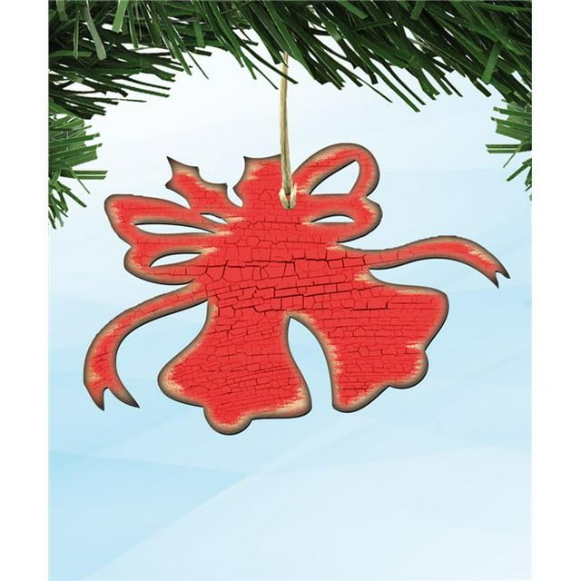 Designocracy 99815-M Aimant en Bois Rustique Christamas Bells