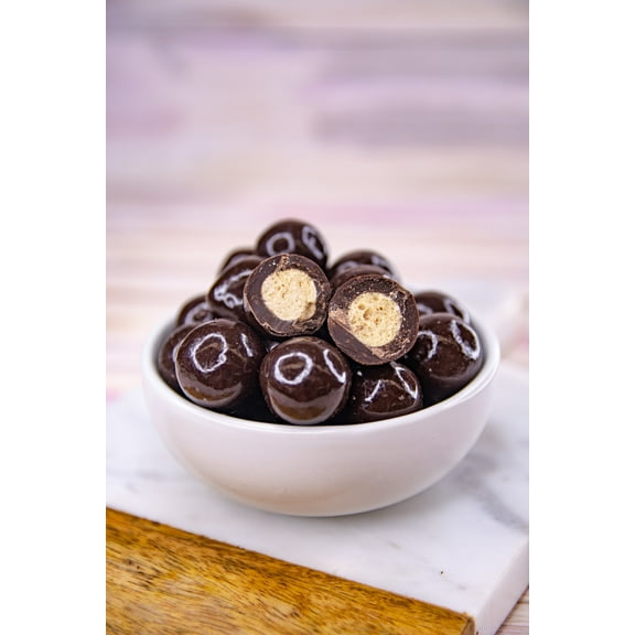 Wockenfuss Candies Dark Chocolate Malted Milk Balls - 1lb