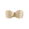 thumbnail image 1 of SOSTEN CHIC Mujeres Sin Tirantes Demi Copa Push Up Convertible Extensor Sin Aros Beige B, 1 of 7