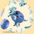 thumbnail image 2 of Vogacara 4 piezas de juguetes de huevo de dinosaurio DIY montaje deformación montaje educativo modelo deformado para niños niñas regalos de cumpleaños Juguetes Vogacara FN006376-00, 2 of 6