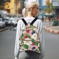 thumbnail image 7 of FORMRS Mini Backpack Purse for Women Travel Daypack Casual Shoulder Bag, Pink Raspberries, 7 of 7