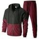 thumbnail image 1 of Mens Pantalones Casuales Color Sólido Pantalones Traje Conjunto, Manga Corta Turndown Cuello Blusa con Chaqueta de Solapa, 1 of 3