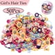 thumbnail image 1 of LNKOO 50 piezas (25 pares) Cintas elásticas para el cabello de colores variados para niñas, bandas de goma suaves, coletas, accesorios para el cabello para niñas, bebés, niños pequeños, adolescentes, 1 of 8