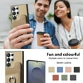 thumbnail image 2 of Allytechgroup Anti-Scratch Faux Leather Soft Shell Back Cover Cell Phone Case with Protective Case Cover for Samsung Galaxy A52 5G, Beige, 2 of 10