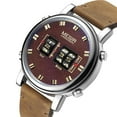thumbnail image 5 of MEGIR Fashion Military Sport Men Watches Leather Strap Roller Quartz Wristwatches Waterproof Clock, 5 of 10