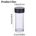 thumbnail image 3 of Aetherz Plastic Storage Tubes with Black Lids, 1.8X5.6Cm Empty Beads Containers, Small Test Bottles for Craft Storage and Jewelry Organization, 3 of 9