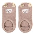 thumbnail image 1 of KEINXS Cute Animal Fuzzy Velvet Short Slipper Socks Fluffy Warm Non-Slip Hosiery, 1 of 20