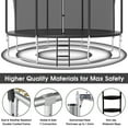 thumbnail image 3 of YORIN Trampoline, 1400LBS 14FT Trampoline for 5-6 Adults/ Kids, with Enclosure Net, Metal Swing, Basketball Hoop, Ladder, Galvanized Outdoor Anti-Rust Heavy Duty Round Recreational Trampoline, 3 of 6